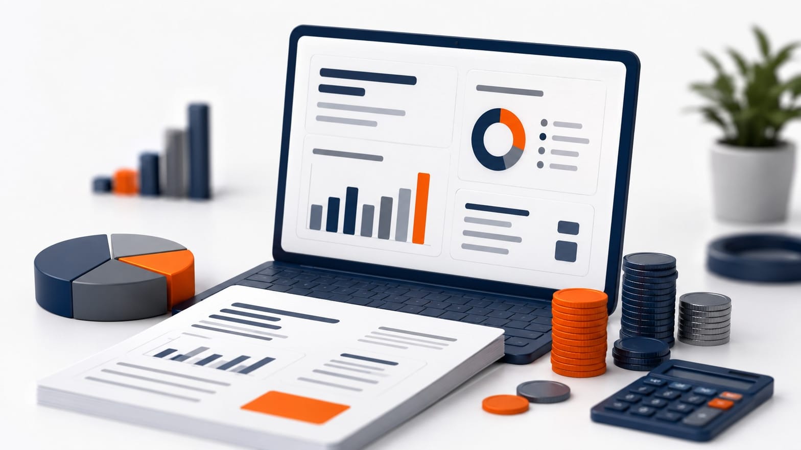 Professionnel réglementé analysant le budget de référencement de son site sur un ordinateur