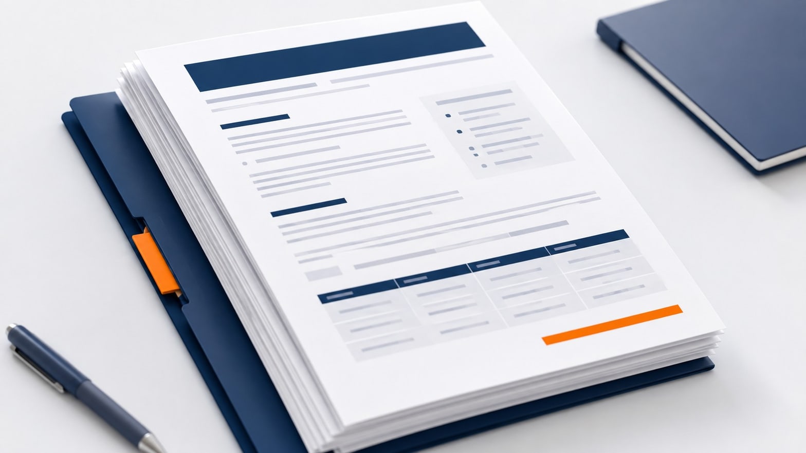 Notaire examinant le cahier des charges d'un site internet d'étude avec une agence web spécialisée