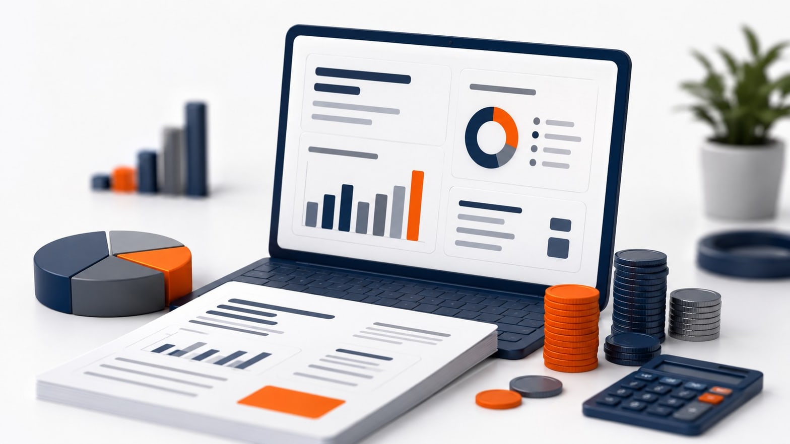 Professionnel réglementé analysant le budget de référencement de son site sur un ordinateur