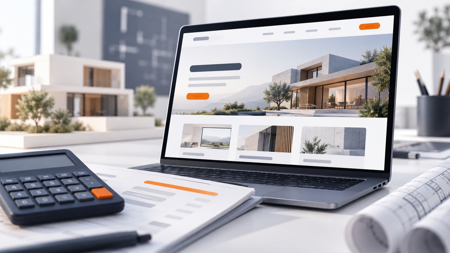 Architecte évaluant le budget de création de son site internet professionnel
